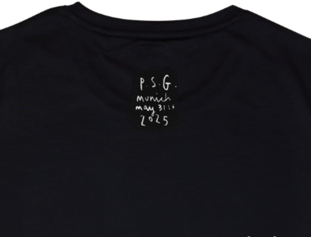 T-shirt Graphique Noir "We Are The Champions"