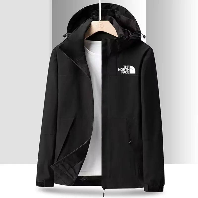 Coupe-vent à capuche technique inspiré outdoor (TNF)